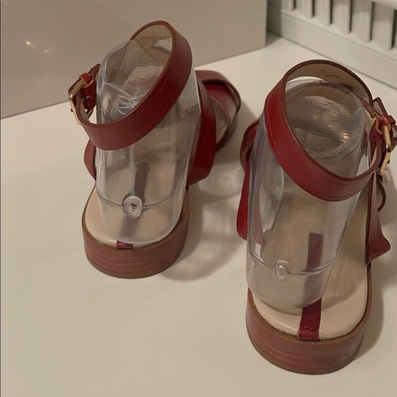 Zara women chocolate color beautiful sandals.Twisting around the Ankles - Picture 5 of 14